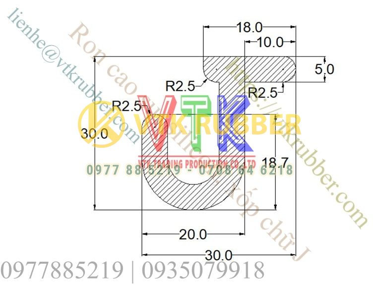 ban ve ky thuat ron nep cao su silicon xop chu J 03 min