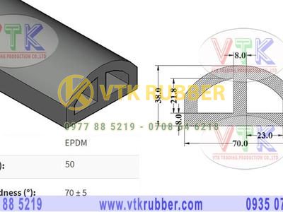 Nơi bán ron ống cao su chữ D chịu lực ở Phú Yên