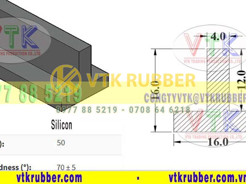 Xưởng cung cấp gioăng cao su chịu nhiệt chữ T Quảng Bình