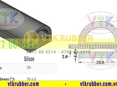 Xưởng cung cấp gioăng silicon chữ E cho tủ sấy, lò sấy Hà Tĩnh