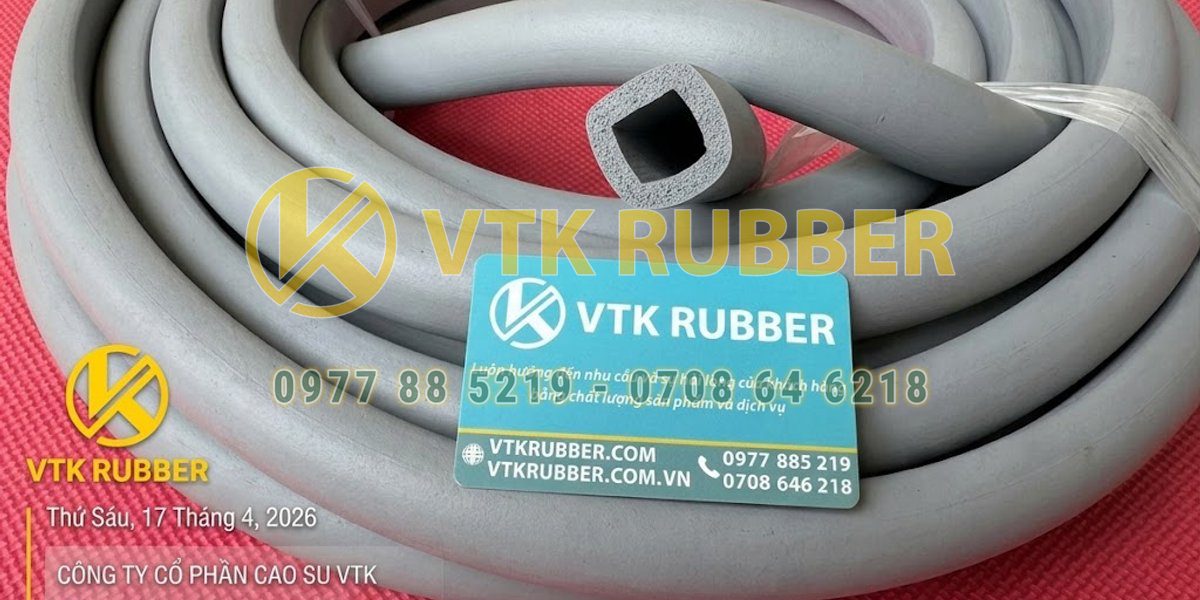 Các loại gioăng cao su xốp chữ D đủ màu sắc và quy cách phổ biến
