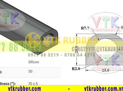 Sản xuất gioăng ống silicon chịu nhiệt chữ D ở Quảng Nam