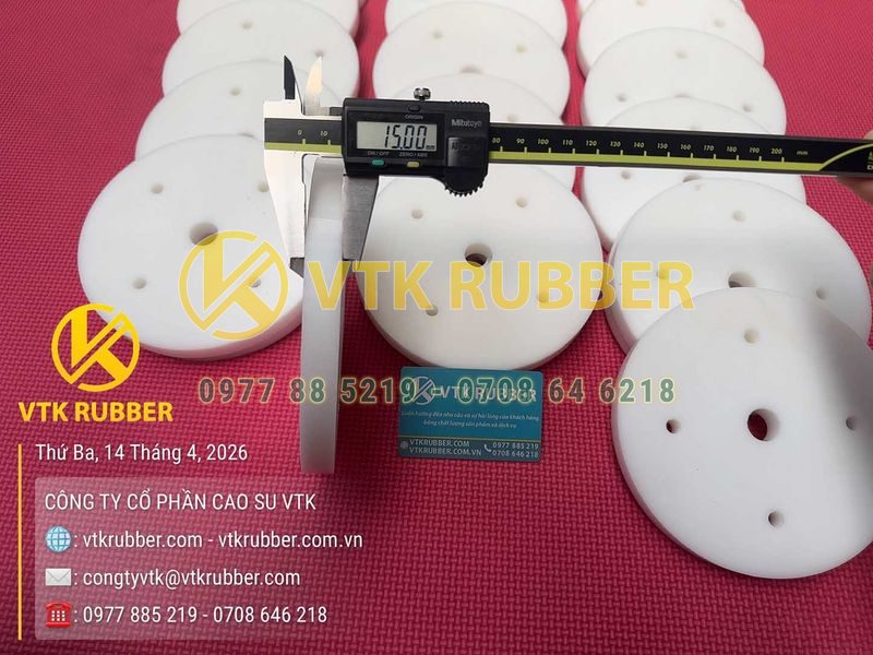Vòng đệm silicon trắng chịu nhiệt 160x18x15