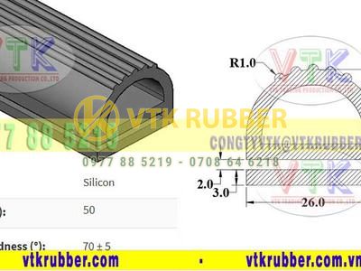 Xưởng sản xuất gioăng silicon chịu nhiệt đỏ chữ E ở Bình Định