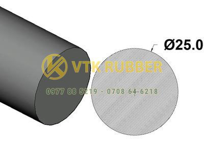Ron xốp cao su tròn chống ồn cho cửa tại Hà Nội