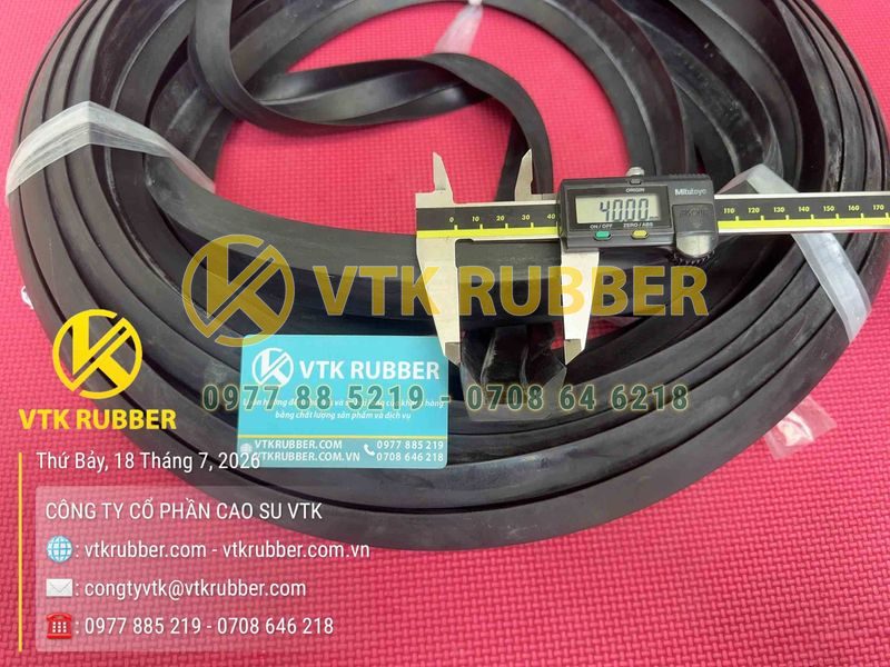 Ron cao su NBR chữ U 40x19x6