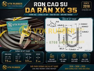 Ron cao su da rắn XK 35 chất lượng tại Bắc Ninh