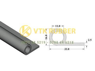 Xưởng sản xuất gioăng silicon trắng chữ P ở Khánh Hoà