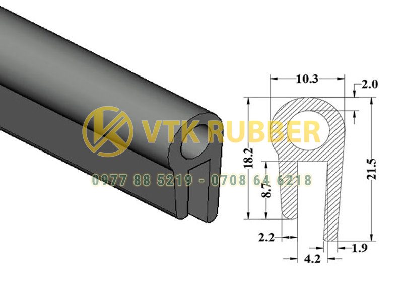 Công ty bán gioăng silicon chữ U, chữ V chèn cửa kính ở Lai Châu