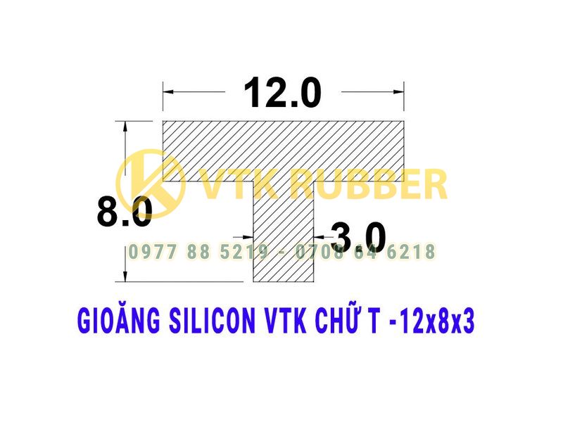 Gioăng cửa tủ sấy chữ T