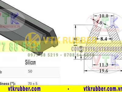 Sản xuất gioăng silicon trắng chịu nhiệt chữ H Thanh Hoá