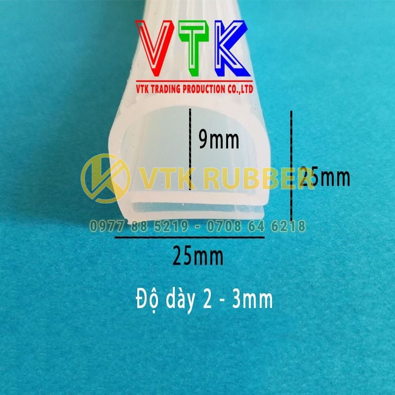 Ron silicon chữ E 25x25x2