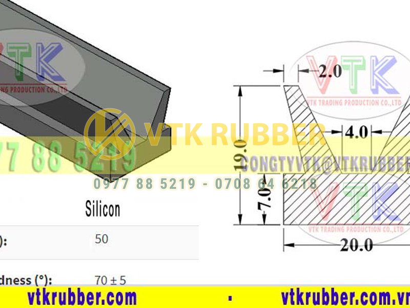 Cơ sở cung cấp gioăng silicon chịu nhiệt chữ Y Thanh Hoá