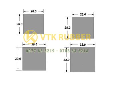 Ron cao su xốp vuông chống va đập tại Khánh Hòa
