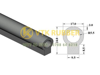 Công ty bán gioăng trắng silicon chữ D Nghệ An