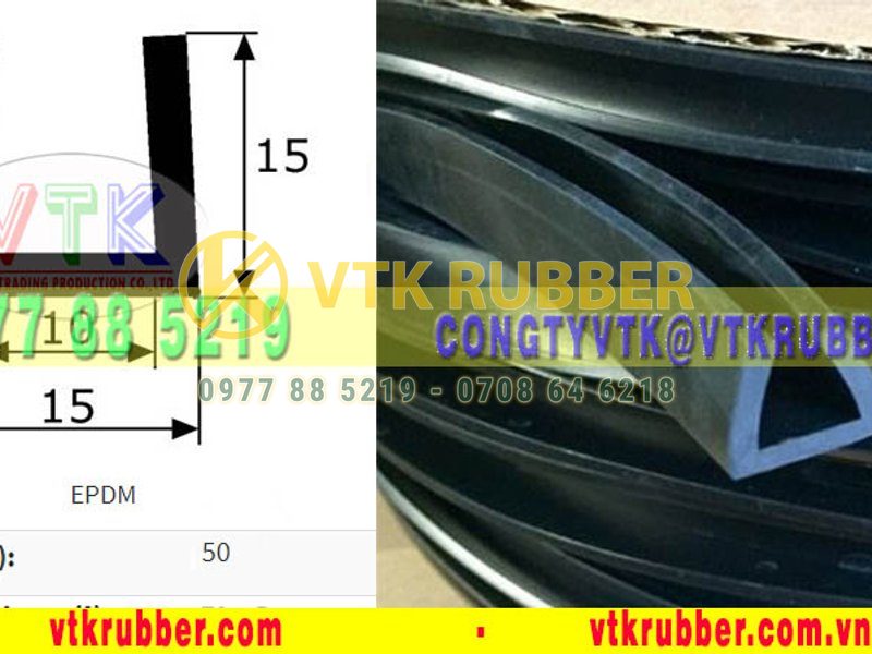 Ron chữ U chống trầy xước cửa