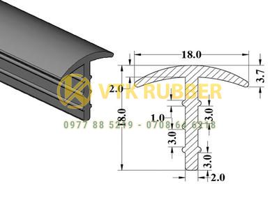 Nhà máy gioăng silicon trắng chữ T chịu nhiệt ở Vĩnh Long