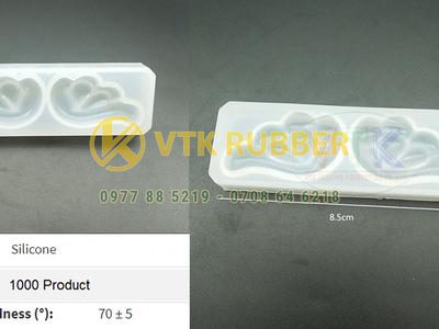 Ron silicone hình hộp hoa văn 85mm x 28mm