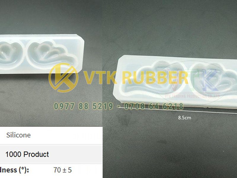Ron silicone hình hộp hoa văn 85mm x 28mm